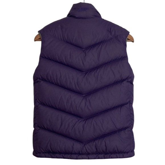 MEC Vest Womens XS Purple Softshell Goose Down Chevron Puffy Quilted Layer - Picture 2 of 15